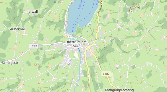 Excursiebestemming op kaart