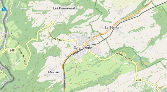 Destinazione dell'escursione sulla carta