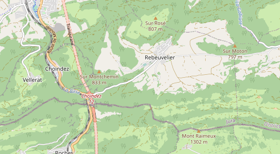 Excursiebestemming op kaart