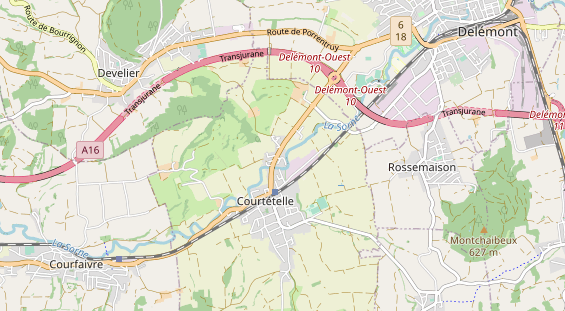 Destinazione dell'escursione sulla carta