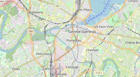 Destinazione dell'escursione sulla carta