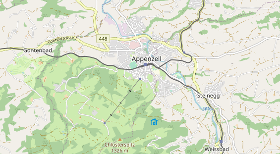 Destination d'excursion sur la carte