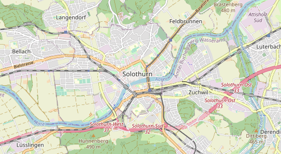 Destinazione dell'escursione sulla carta