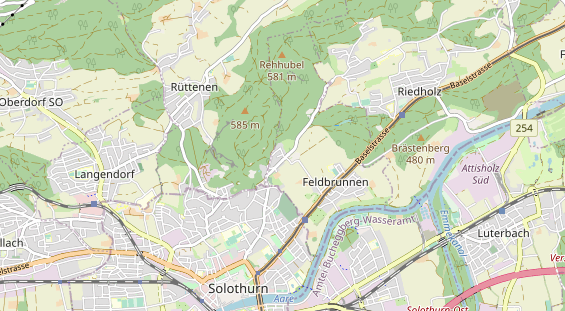 Destinazione dell'escursione sulla carta