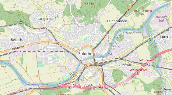 Destinazione dell'escursione sulla carta