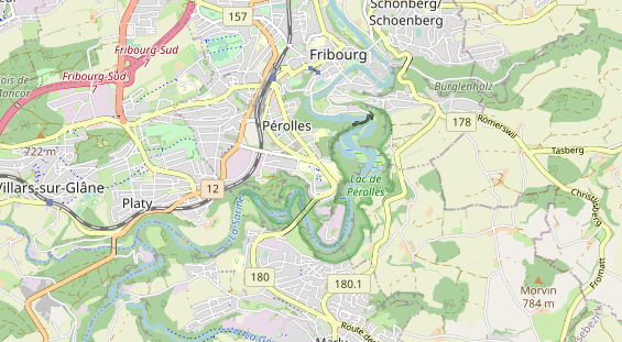 Excursiebestemming op kaart