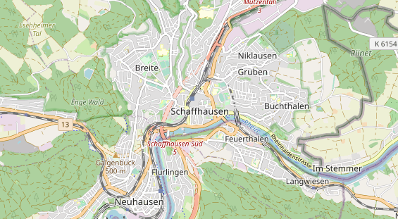 Destinazione dell'escursione sulla carta