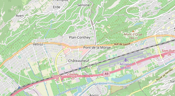 Excursiebestemming op kaart