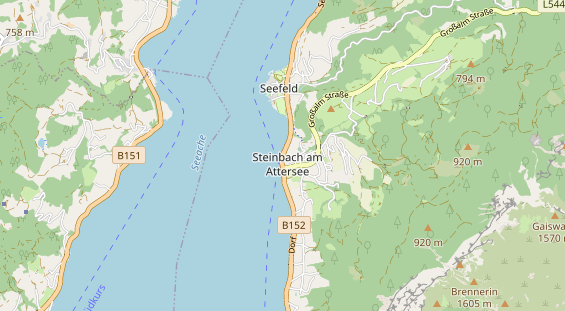 Excursiebestemming op kaart