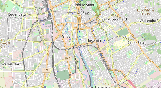 Excursiebestemming op kaart