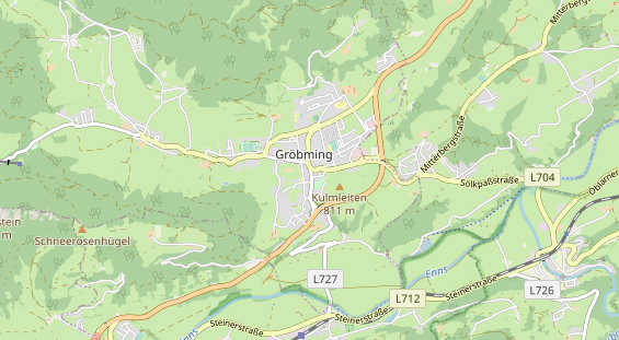 Destination d'excursion sur la carte