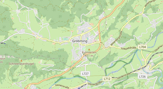 Destination d'excursion sur la carte