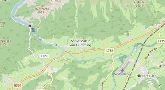 Ausflugsziel auf Karte