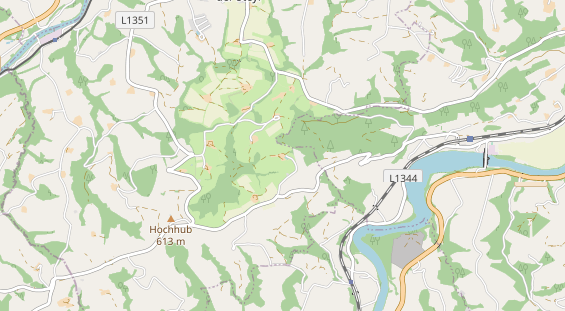 Destinazione dell'escursione sulla carta