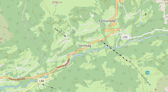 Ausflugsziel auf Karte