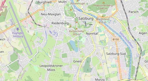 Destinazione dell'escursione sulla carta