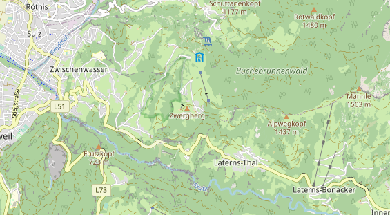 Ausflugsziel auf Karte