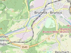 Destinazione dell'escursione sulla carta