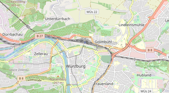 Destinazione dell'escursione sulla carta