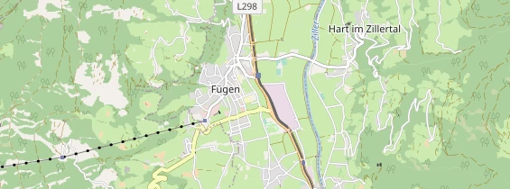 Excursiebestemming op kaart