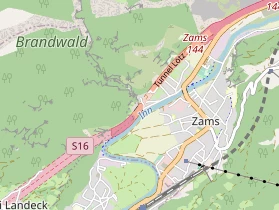 Destinazione dell'escursione sulla carta