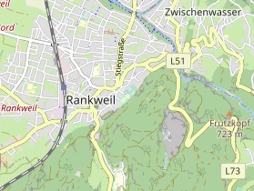 Destination d'excursion sur la carte