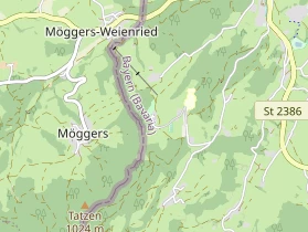 Excursiebestemming op kaart