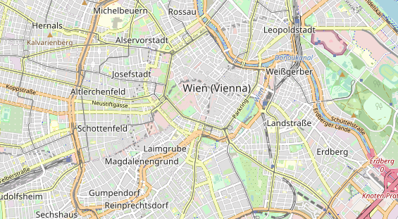 Excursiebestemming op kaart