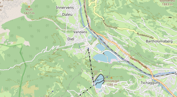 Excursiebestemming op kaart