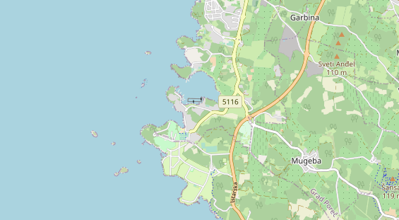 Destinazione dell'escursione sulla carta