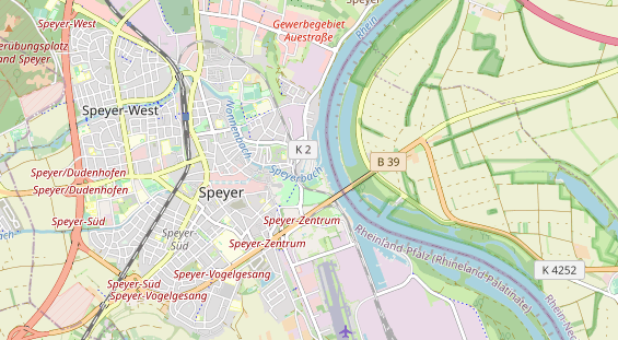 Excursiebestemming op kaart