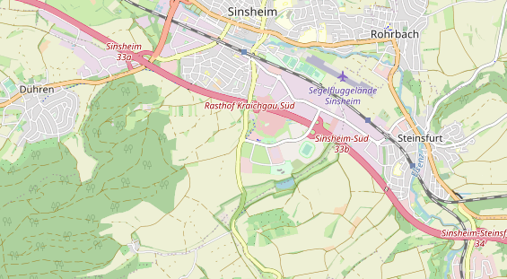 Destinazione dell'escursione sulla carta