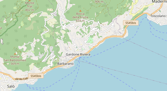 Destinazione dell'escursione sulla carta