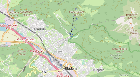 Ausflugsziel auf Karte