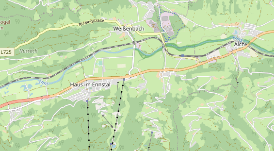 Destinazione dell'escursione sulla carta