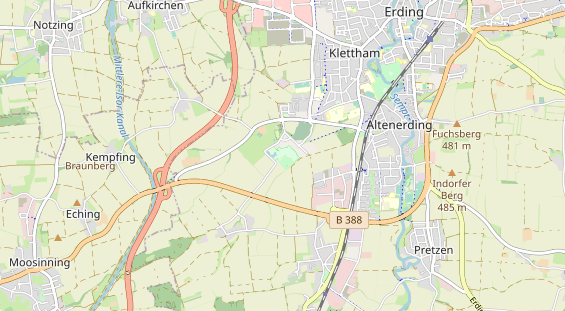 Destinazione dell'escursione sulla carta