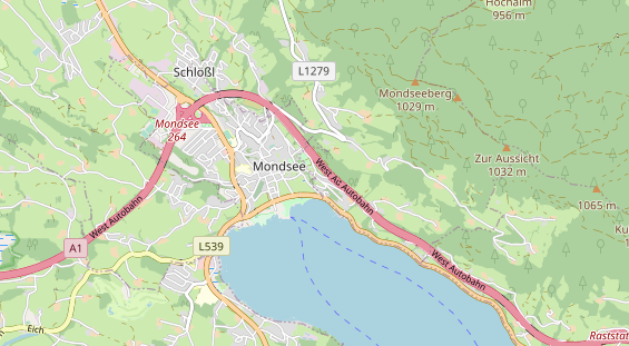 Destinazione dell'escursione sulla carta