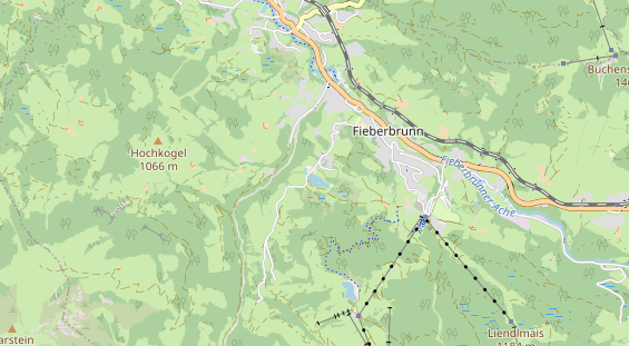 Destination d'excursion sur la carte