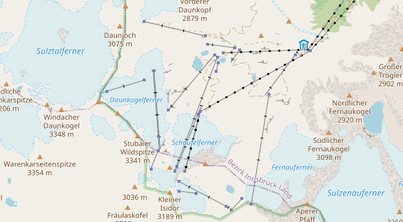 Destination d'excursion sur la carte