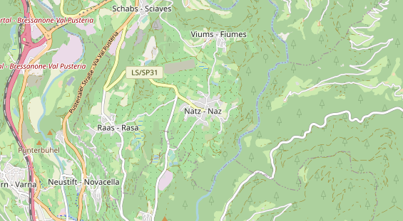 Destination d'excursion sur la carte