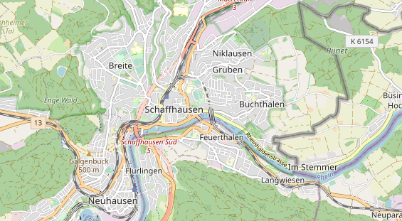 Excursiebestemming op kaart