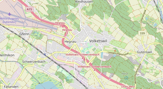 Excursiebestemming op kaart