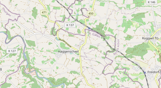 Excursiebestemming op kaart