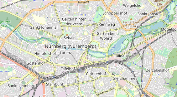 Destinazione dell'escursione sulla carta