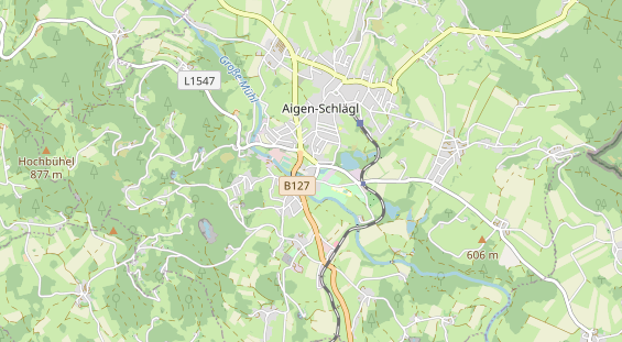 Excursiebestemming op kaart