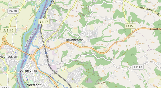 Destinazione dell'escursione sulla carta