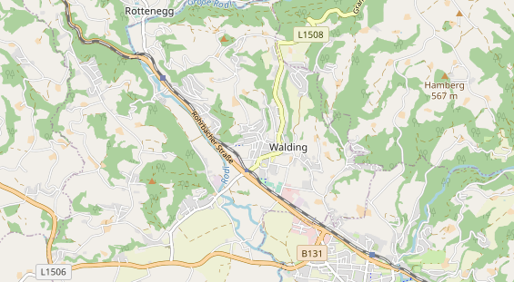 Destinazione dell'escursione sulla carta