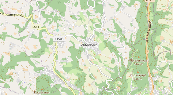 Destinazione dell'escursione sulla carta