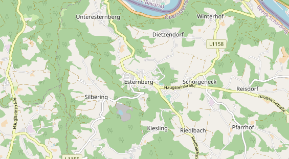 Excursiebestemming op kaart