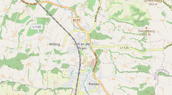 Destinazione dell'escursione sulla carta